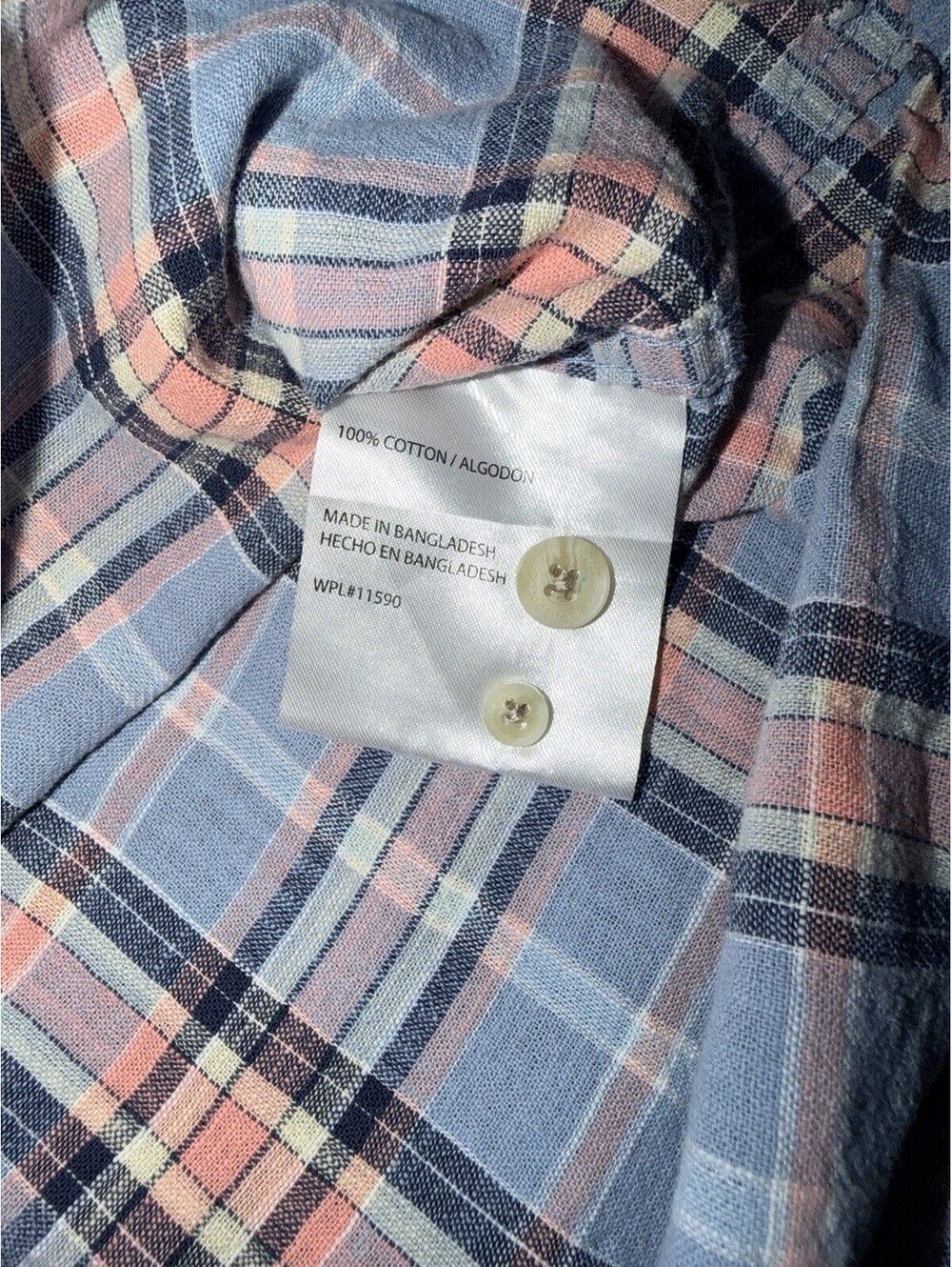 Jean Michaud Men's Collared Short Sleeve Cotton Button Down Size Small - Picture 5 of 7